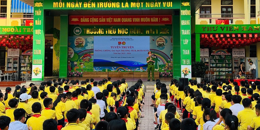 Công an phường Đông Hải: Nâng cao kiến thức, kỹ năng phòng, chống đuối nước cho 1.875 học sinh Trường Tiểu học Đông Hải 1